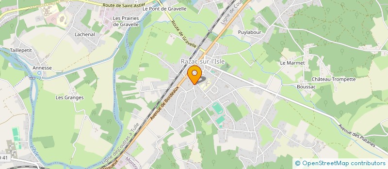 localisation de l'entreprise SCI LUFRA  RAZAC-SUR-L'ISLE