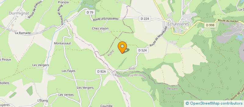 localisation de l'entreprise SCI LUGDUNUM  ECHASSIERES