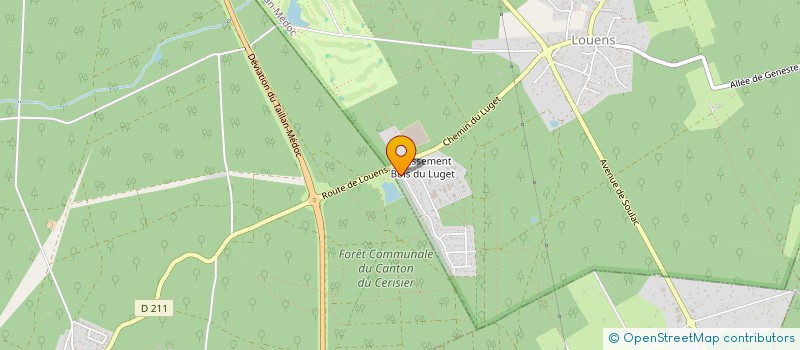 localisation de l'entreprise SCI LUGET 1643  LE PIAN-MEDOC