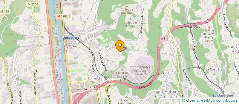 localisation de l'entreprise SCI LUGEZ à NICE