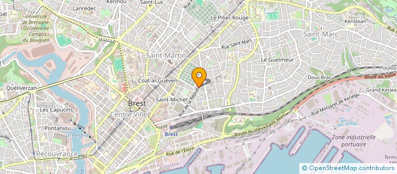 localisation de l'entreprise SCI LUGH  BREST