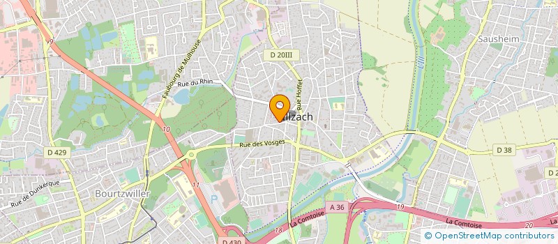 localisation de l'entreprise SCI LUGI  ILLZACH