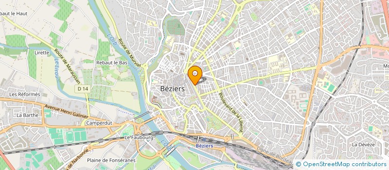 localisation de l'entreprise SCI LUIGI 2  BEZIERS