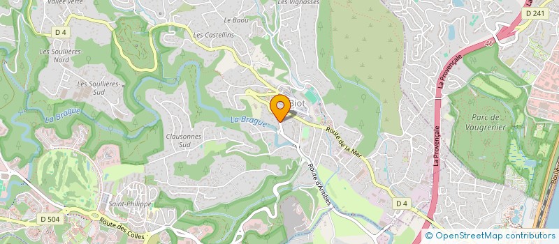 localisation de l'entreprise SCI LUIGI CENICCOLA  BIOT