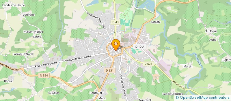 localisation de l'entreprise SCI LUIRONAL  EAUZE