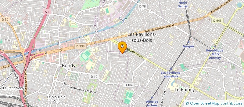 localisation de l'entreprise SCI LUISANA à LES PAVILLONS-SOUS-BOIS