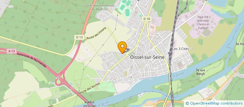 localisation de l'entreprise SCI LUISANA  OISSEL