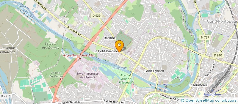 localisation de l'entreprise SCI LUISEO à SAINT-YRIEIX-SUR-CHARENTE