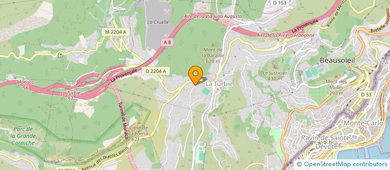 localisation de l'entreprise SCI LUJO à LA TURBIE