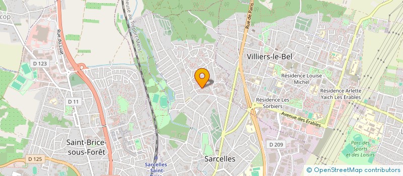 localisation de l'entreprise SCI LUKA  SARCELLES