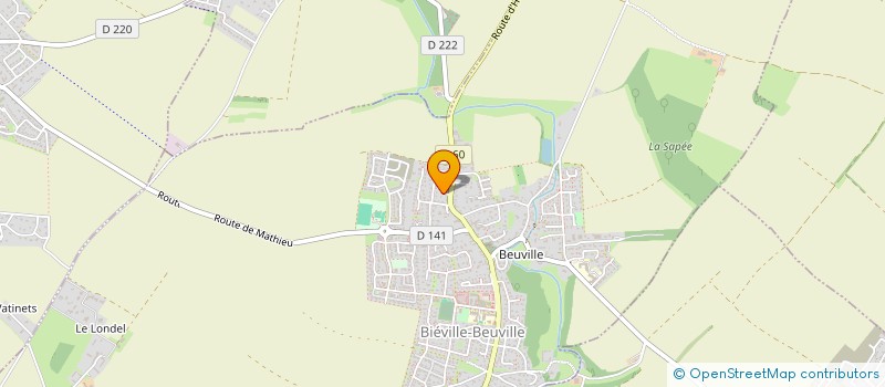 localisation de l'entreprise SCI LUKE  BIEVILLE-BEUVILLE