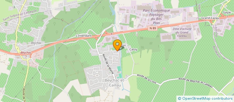 localisation de l'entreprise SCI LUKOKI  BEYCHAC-ET-CAILLAU