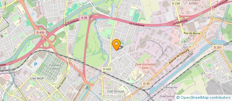 localisation de l'entreprise SCI LULA  ILLZACH