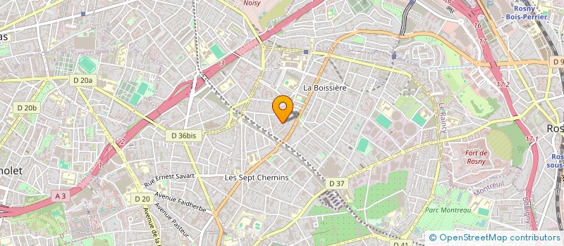 localisation de l'entreprise SCI LULAU à MONTREUIL