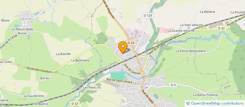 localisation de l'entreprise SCI LULI  MONTSURS