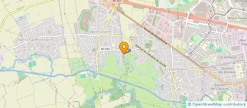 localisation de l'entreprise SCI LULI  WOLFISHEIM