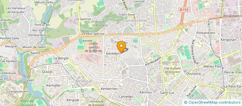 localisation de l'entreprise SCI LULLI  BREST