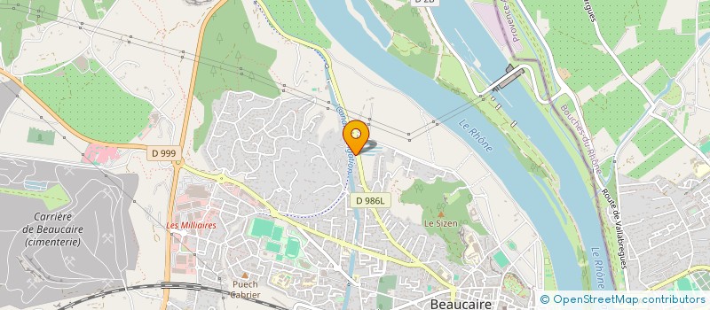 localisation de l'entreprise SCI LULU  BEAUCAIRE