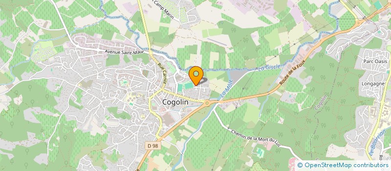 localisation de l'entreprise SCI LULU à COGOLIN