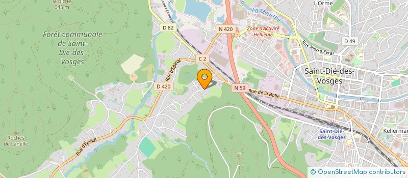 localisation de l'entreprise SCI LULU  SAINT-DIE-DES-VOSGES