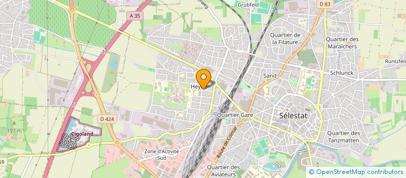 localisation de l'entreprise SCI LULU  SELESTAT