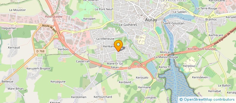 localisation de l'entreprise SCI LUMA à AURAY