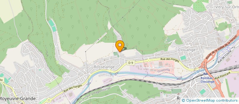 localisation de l'entreprise SCI LUMA  ROSSELANGE