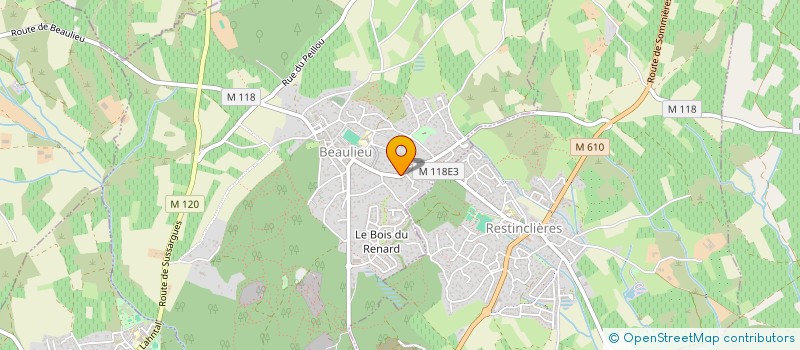 localisation de l'entreprise SCI LUMA  BEAULIEU