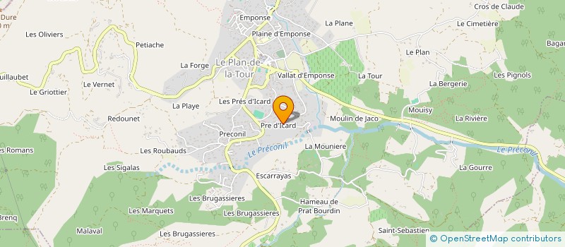 localisation de l'entreprise SCI LUMA  LE PLAN-DE-LA-TOUR