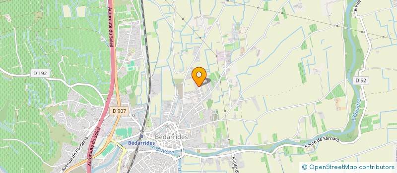 localisation de l'entreprise SCI LUMABAT  BEDARRIDES