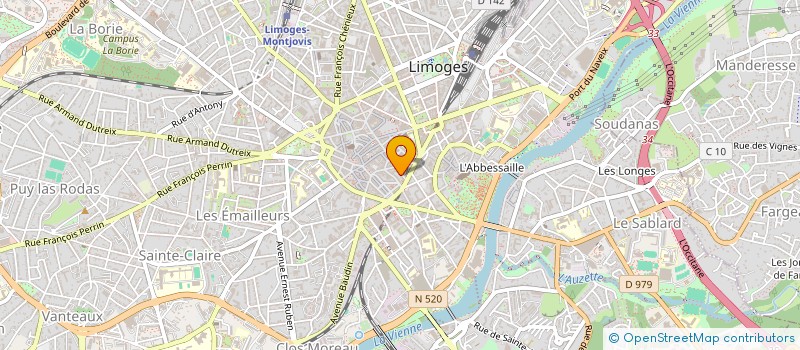 localisation de l'entreprise SCI LUMABE à LIMOGES