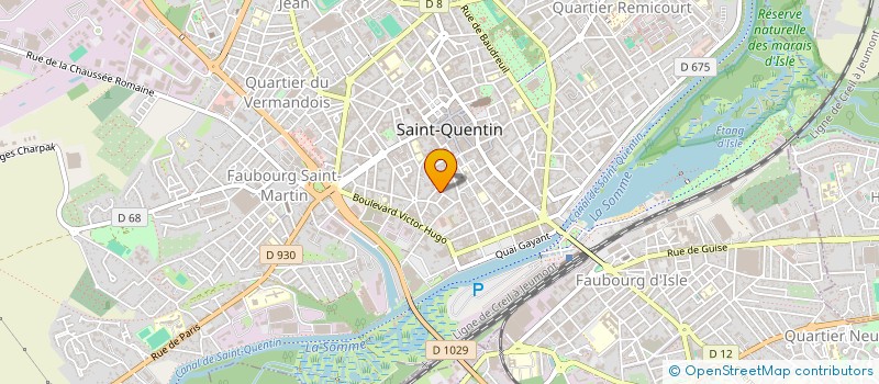 localisation de l'entreprise SCI LUMAF à SAINT-QUENTIN