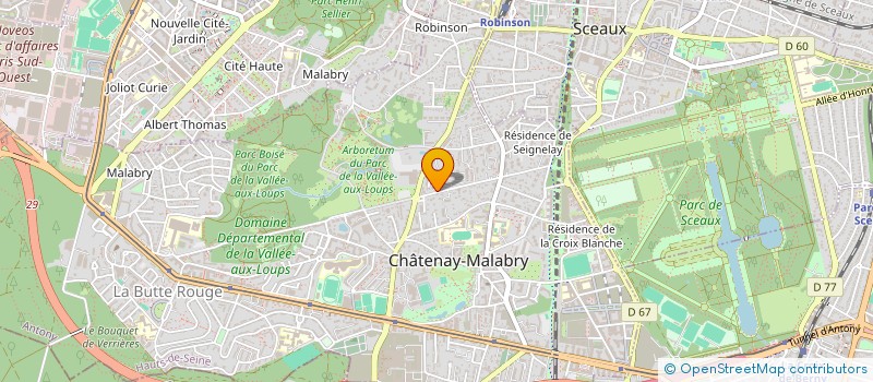 localisation de l'entreprise SCI LUMANIKA  CHATENAY-MALABRY