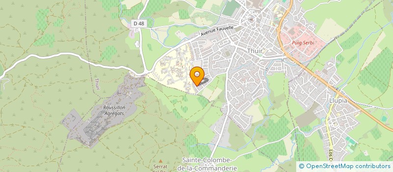 localisation de l'entreprise SCI LUMAR  THUIR