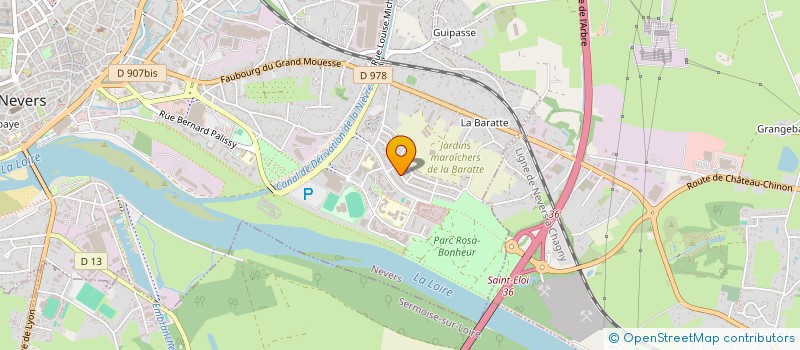 localisation de l'entreprise SCI LUMATEIX à NEVERS