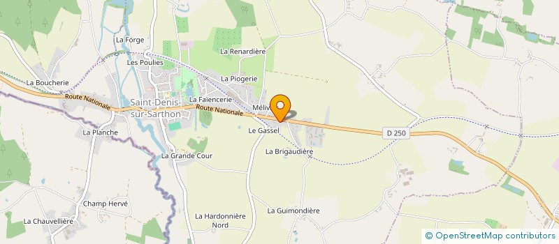 localisation de l'entreprise SCI LUMAVIAL à SAINT-DENIS-SUR-SARTHON