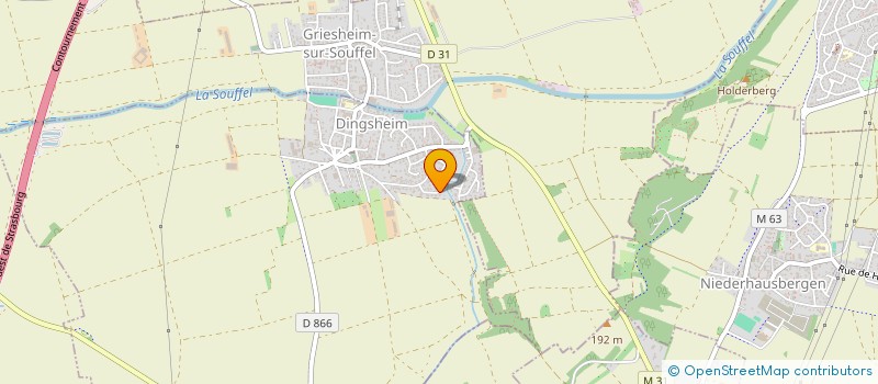 localisation de l'entreprise SCI LUMAX  DINGSHEIM