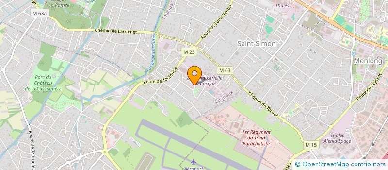 localisation de l'entreprise SCI LUMEK  CUGNAUX