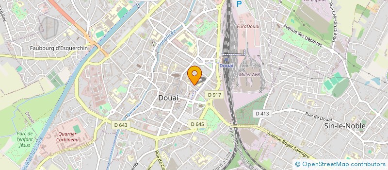 localisation de l'entreprise SCI LUMEN à DOUAI