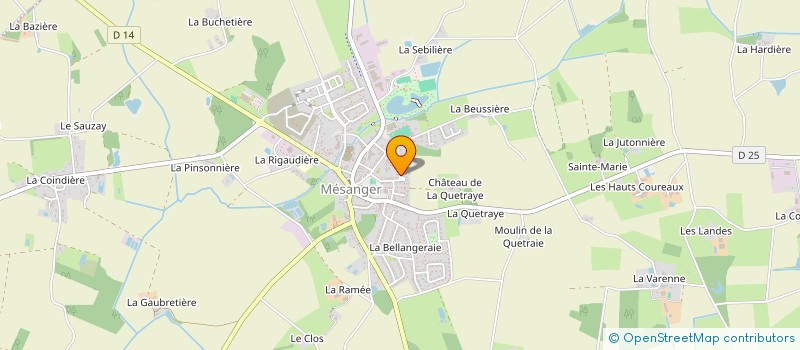 localisation de l'entreprise SCI LUMETY  MESANGER