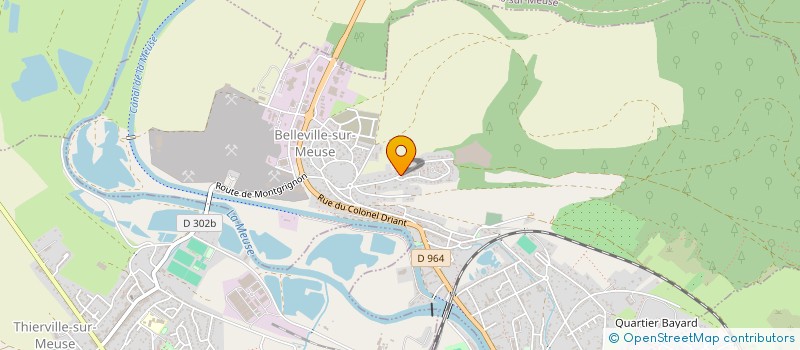 localisation de l'entreprise SCI LUMIER à BELLEVILLE-SUR-MEUSE