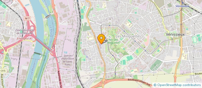 localisation de l'entreprise SCI LUMIERE 237  VENISSIEUX