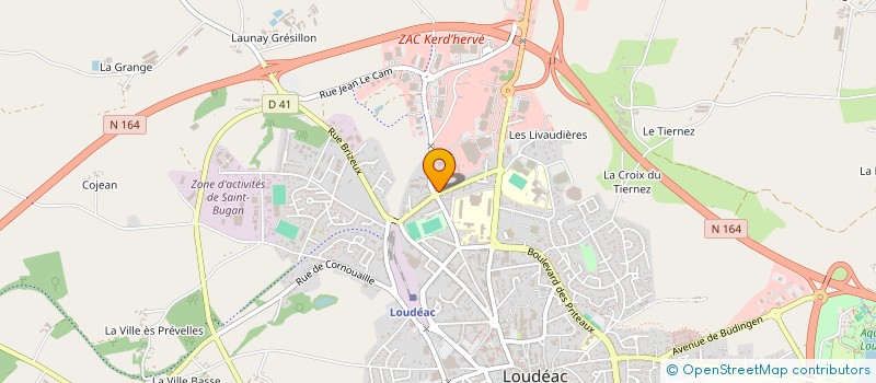 localisation de l'entreprise SCI LUMIERE  LOUDEAC