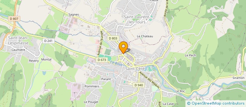 localisation de l'entreprise SCI LUMIERE  SAINT-CERE