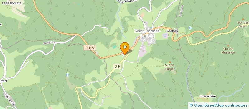 localisation de l'entreprise SCI LUMIERE DES ETOILES à SAINT-BONNET-LE-FROID