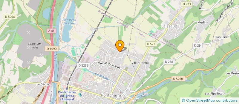 localisation de l'entreprise SCI LUMIERE ET SOLEIL  PONTCHARRA