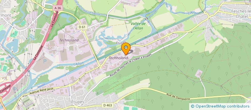 localisation de l'entreprise SCI LUMIERE HYDRO  ETUPES