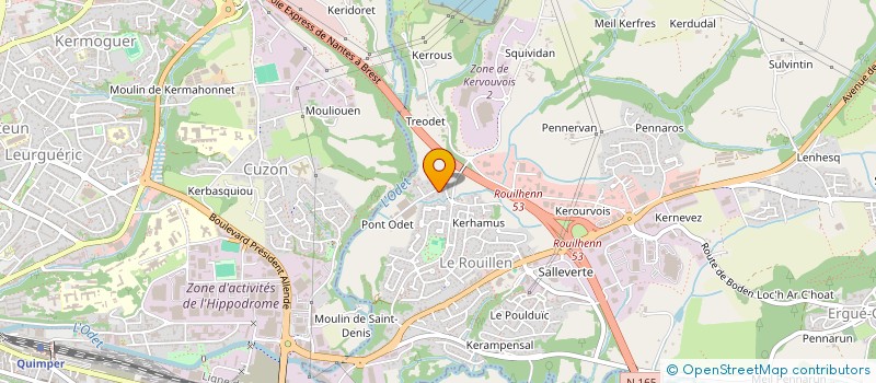 localisation de l'entreprise SCI LUMINOC H  ERGUE-GABERIC