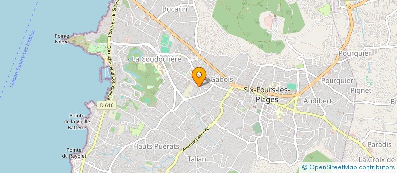 localisation de l'entreprise SCI LUMIO à SIX-FOURS-LES-PLAGES