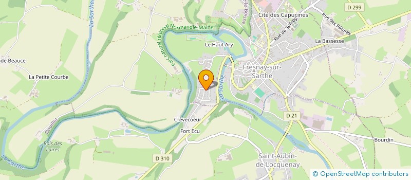 localisation de l'entreprise SCI LUMIPAINT  FRESNAY-SUR-SARTHE